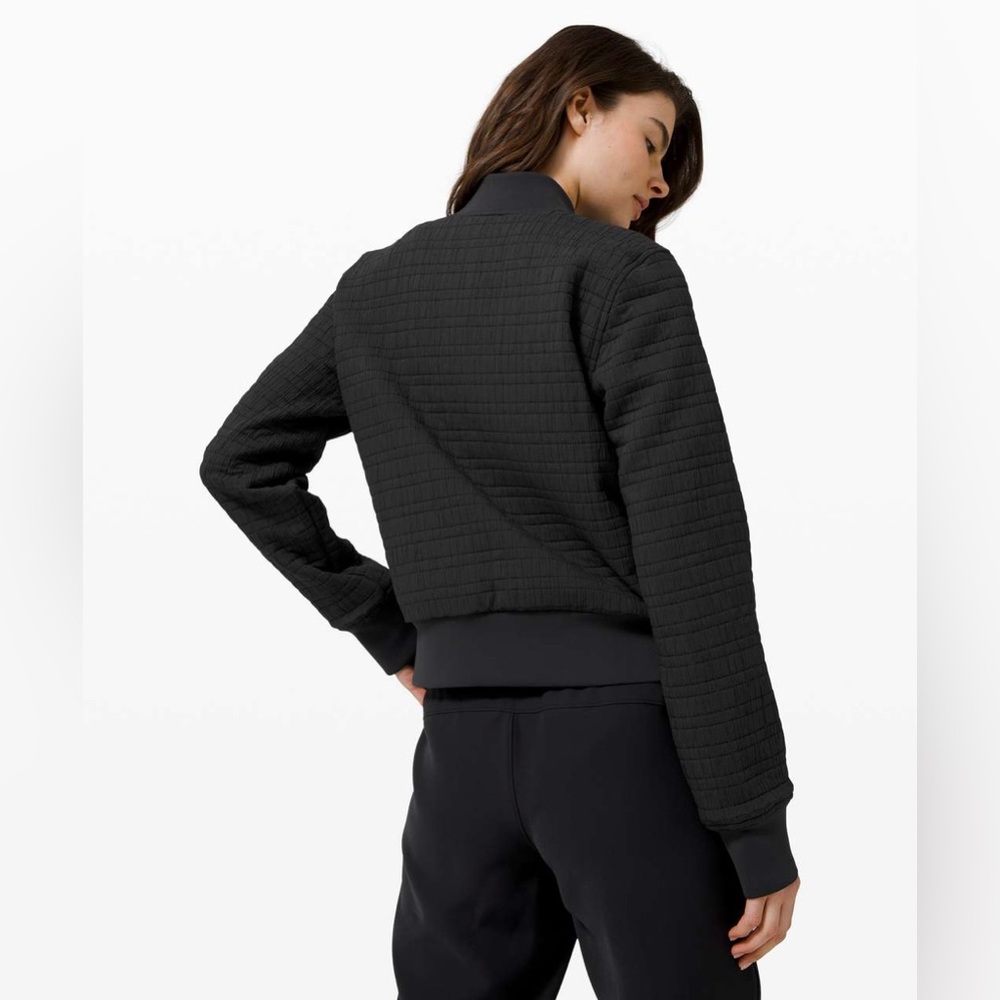 lululemon athletica Black Quilted Bomber - Picture 3 of 14